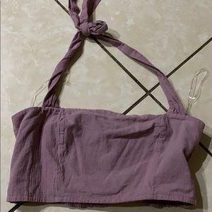 Purple crop top